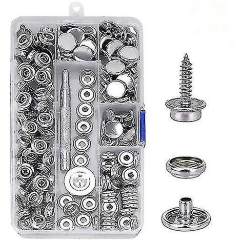 Kit de 152 pièces pour housse de bateau en toile de qualité marine avec fermeture à pression
