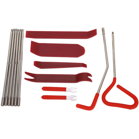 Kit de 16 outils de réparation auto pour démontage intérieur et clés véhicule
