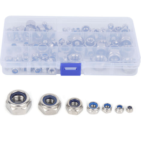 Kit de 165 pièces boulons écrous acier inoxydable assortis pour quincaillerie et fixation