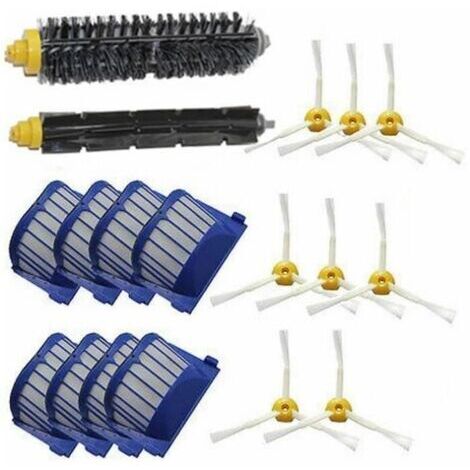 Kit De 18 Aspirateur Robot Filtre + Brosse Latérale Pour 600 536 551 552 529 564 595 601 602 610 620 630 650