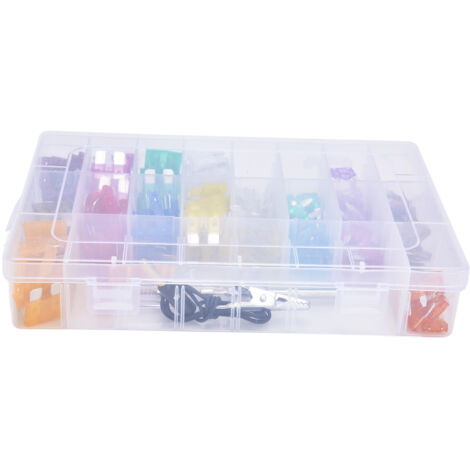 Kit de 180 Fusibles Auto Lame avec Testeur de Circuit 5‑40A pour Véhicules et Camions