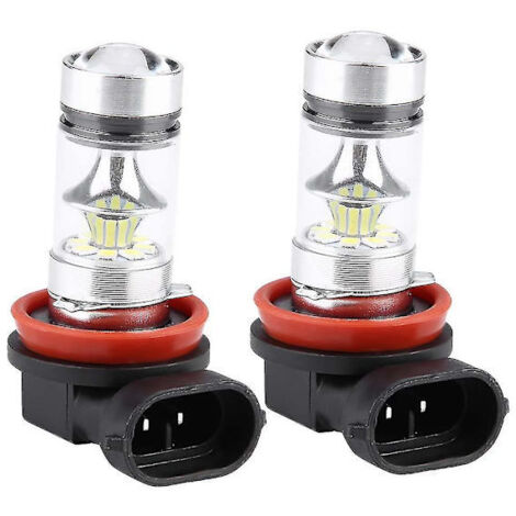 Kit de 2 ampoules LED H8/H9/H11 6000K Super White 100W pour phares de voiture, intensité réglable. - AquaForge