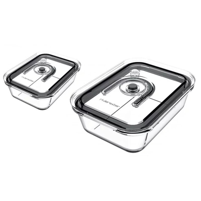 Kit de 2 boîtes en verre