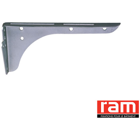 Kit de 2 consoles de lavabo en acier zingué - Longueur 320 mm - Ram