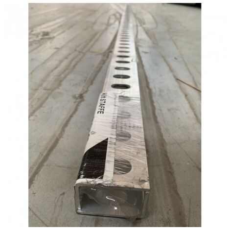 Kit de 2 équerres de fixation alu longueur 2m pour fixation 2 capteurs sur toiture tuiles plates ou ardoise EMAT 5000-282