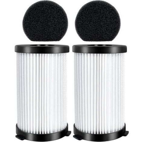 Kit de 2 filtres éponges de rechange pour aspirateurs MooSoo D600/D601, Akitas AK585K V8, iwoly V600, Goodmans 356277, Ariete Handy Force 2759/2761, Cecotec Conga Thunderbrush 520/550/560