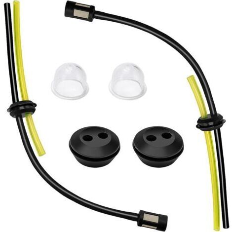 Kit de 2 filtres pour conduite de carburant, conduites de réservoir pour débroussailleuse, remplacement universel pour conduite de carburant, poire d'amorçage, tube de joint, pour débroussailleuse, tr