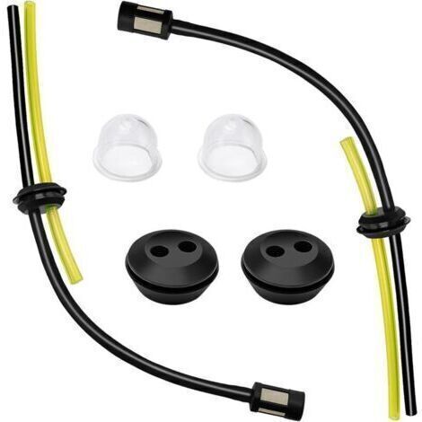 Kit de 2 filtres pour conduite de carburant, conduites de réservoir pour débroussailleuse, remplacement universel pour conduite de carburant, poire d'amorçage, tube de joint, pour débroussailleuse, tr