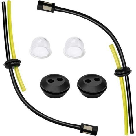 Kit de 2 filtres pour conduite de carburant, conduites de réservoir pour débroussailleuse, remplacement universel pour conduite de carburant, poire d'amorçage, tube de joint, pour débroussailleuse, tr