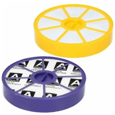 Kit de 2 filtros HEPA antialérgicos premotor y postmotor YMYNY para aspiradoras Dyson DC05 y DC08
