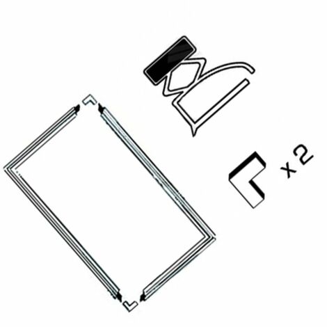 Kit de 2 joints à semelle L 1300 x 700 mm – Compatible réfrigérateurs toutes marques – Remplacement efficace de joints usés