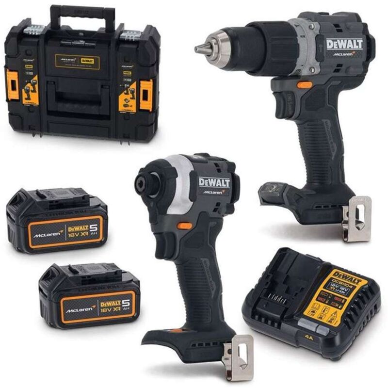 Ensemble perceuse visseuse 18V DeWalt DCD85M DCF85M Moteur sans balais 2x 5.0 Ah Batterie lithium ion - vue 2