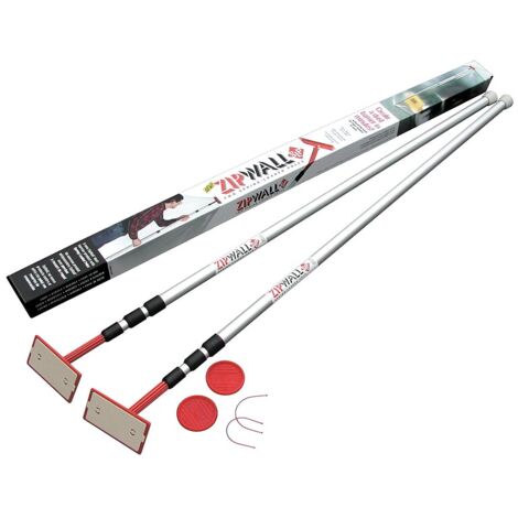 Kit de 2 perches télescopiques aluminium Zipwall - ZIPWALL