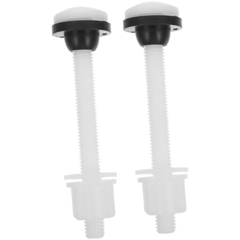 Kit de 2 pernos de fijación ABS para tanque de inodoro separado, accesorios universales de repuesto para asiento de inodoro, impermeables y fáciles de instalar.