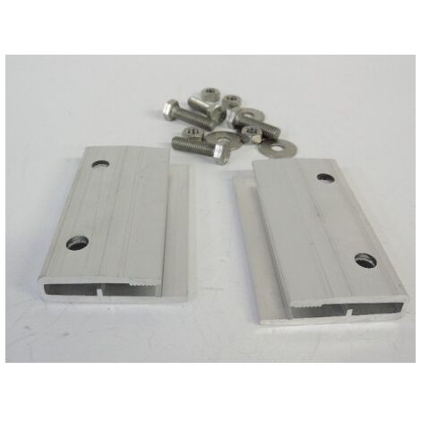 Kit de 2 pièces de serrage spéciales pour jonction de rail alu de fixation de capteur solaire EMAT 5000-229