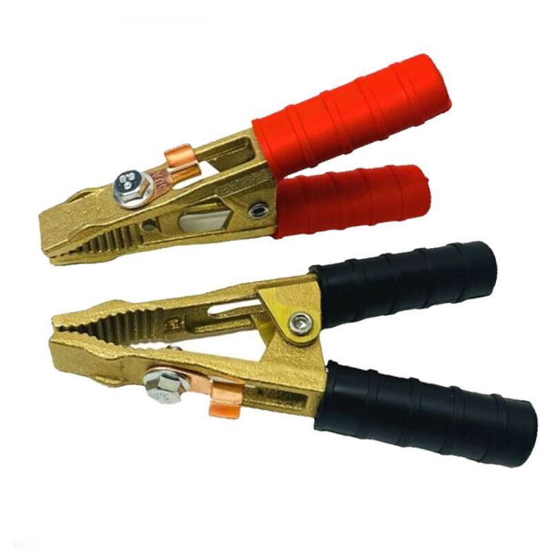 Ikodm - Kit de 2 pinces pro (+ et -) de batterie ou de démarrage - 250B - En laiton