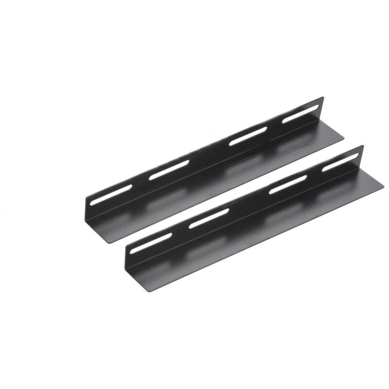Kimex - Kit de 2 rails en l pour rack sol 19'' - Longueur 300mm