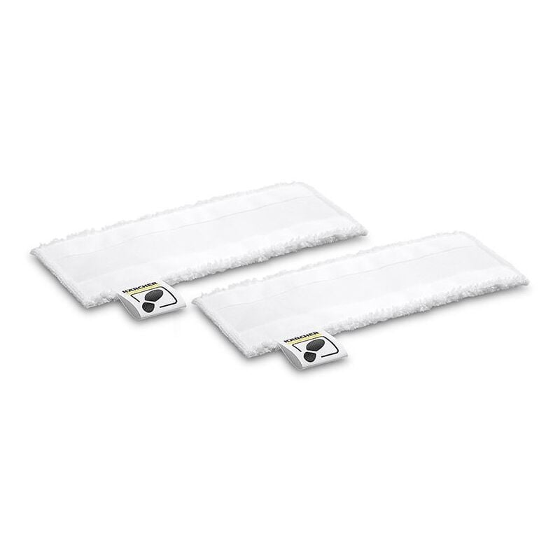 Karcher - Kit de 2 serpillières microfibre pour Nettoyeur Vapeur 28633390 , 28632590