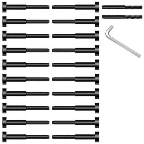 Kit de 20 câbles invisibles noirs pour garde-corps
