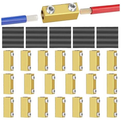 Kit de 20 connecteurs à vis pour câbles de 20 A, calibre 10 AWG.