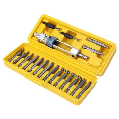 Kit de 20 pièces Half Time Drill, comprenant embouts de tournevis haute vitesse et outils durables-AquaForge