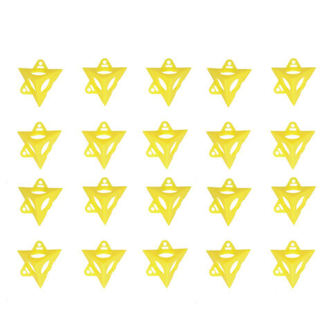 Kit de 20 supports triangulaires en plastique pour cadres photos, portes et planches de bricolage