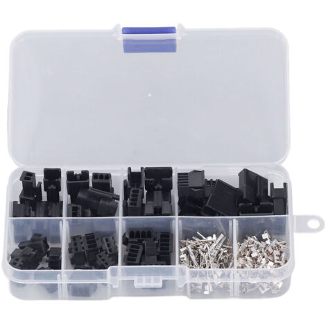 Kit de 200 connecteurs à sertir SM 2,54 mm mâle/femelle
