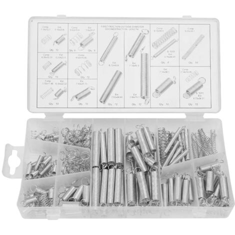 Kit de 200 Ressorts d'Extension Compression en Métal Assortis