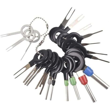 Kit de 21 Extracteurs de Cosses pour Connecteurs Sertis de Câblage Électrique