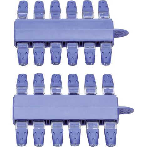 Kit de 24 identificateurs RJ45 (#1 à #24) IDEAL Networks VDV II RJ45-KIT