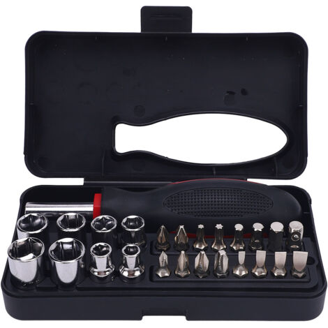 Kit de 25 pièces pour réparations DIY en carbone avec boîte de rangement portable, solution complète pour l'électronique et l'assemblage.