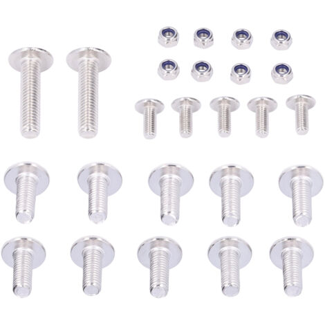 Kit de 25 piezas de pernos, tornillos y tuercas de acero inoxidable para guardabarros de motocicleta Banshee 350 YFZ350 (número de pieza 90149-06306)