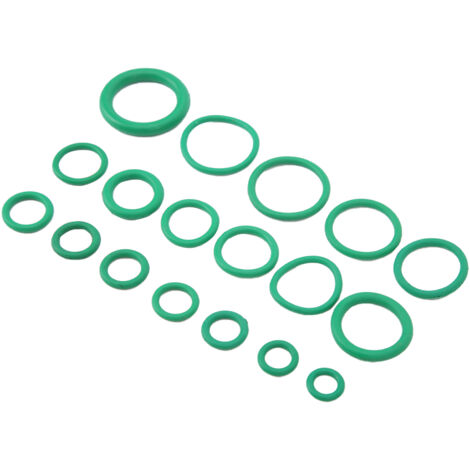 Kit de 270 joints d'étanchéité pour compresseur de climatisation automobile, 18 tailles, joints toriques verts pour robinetterie