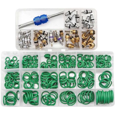 Kit de 270 joints toriques + assortiment de 40 noyaux de valve de climatisation