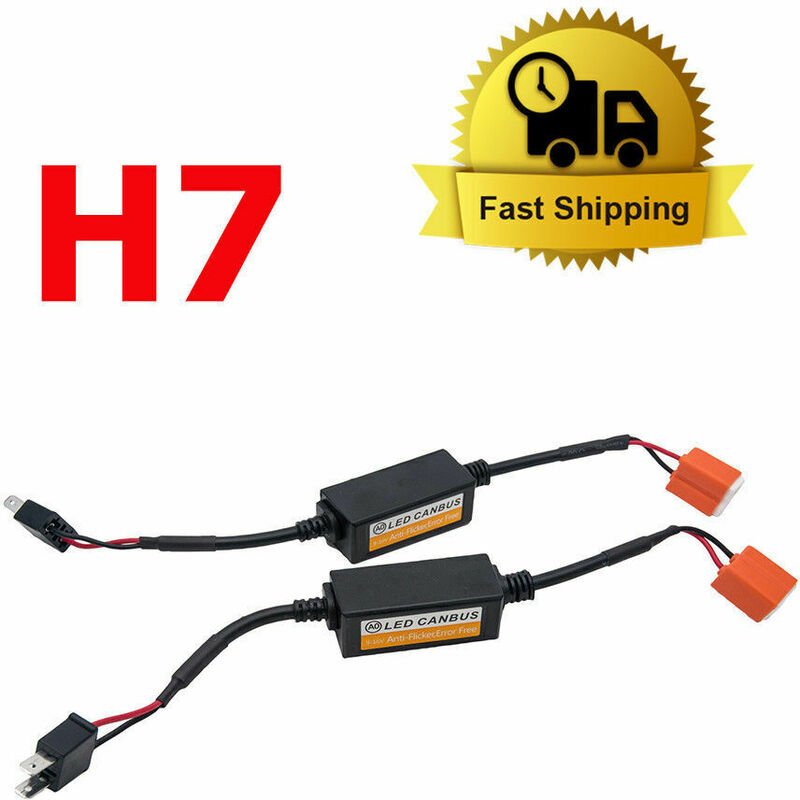 Kit de 2x H7 led Canbus Ampoule Résistance Décodeur Câble Anti Sans Erreur