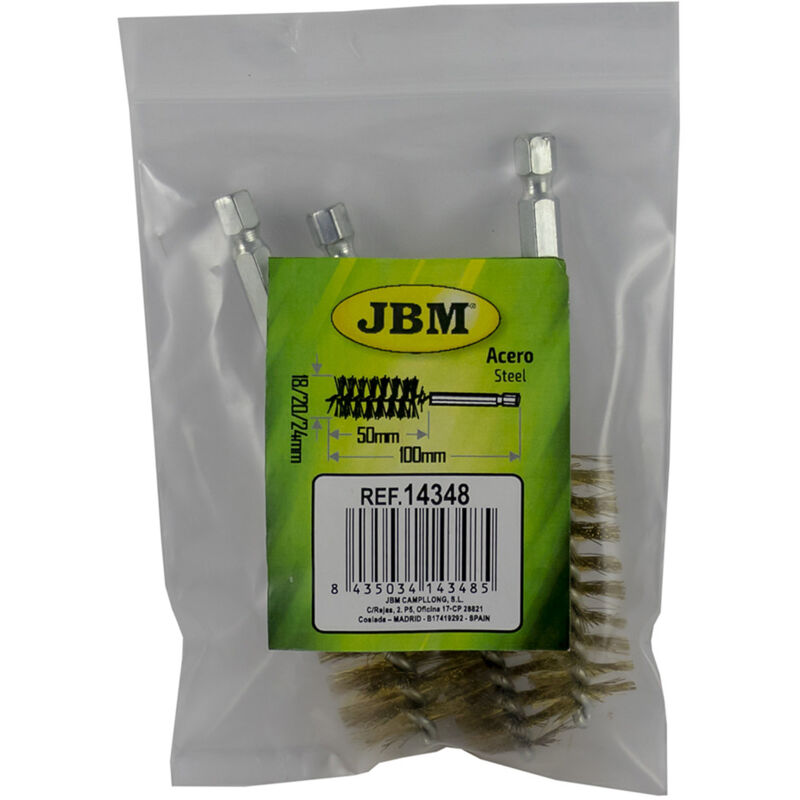 JBM - lot de 3 brosses en laiton pour 53650 14348