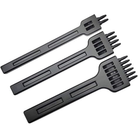 Kit de 3 emporte-pièces pour cuir, outils de perforation pour le travail du cuir