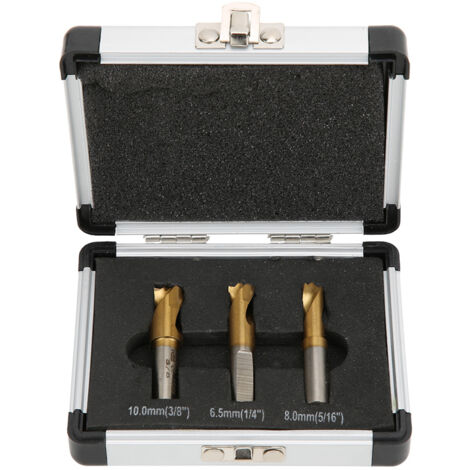 Kit de 3 forets à souder par points en cobalt HSS CO, coupe-soudure, accessoires de coupe 1/4 po, 5/16 po, 3/8 po