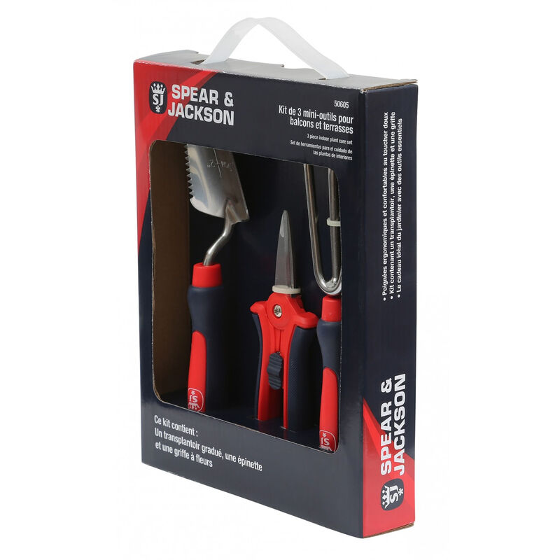 Spear&jackson - Kit de 3 mini-outils pour balcons et terrasses