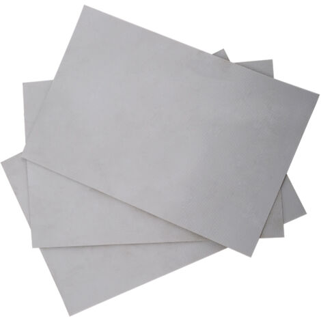 Kit de 3 pièces en PVC pour réparation de radeau, canoë, kayak ou bateau gonflable (Gris)