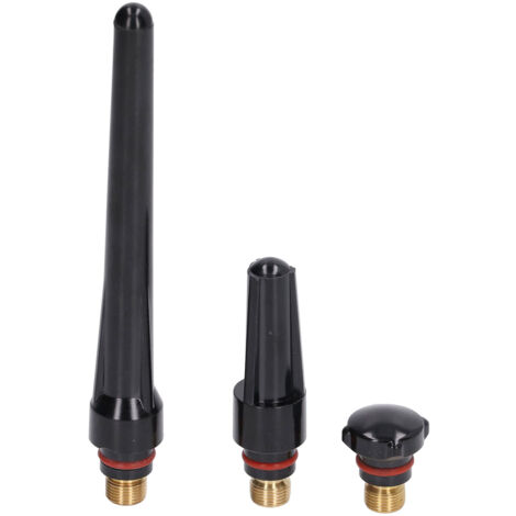 Kit de 3 pièces pour torche TIG, comprenant corps de pince, lentille à gaz et cupule arrière, compatible WP‑17, WP‑18, WP‑26.