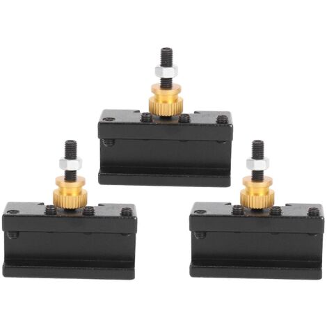 Kit de 3 porte-outils à changement rapide pour mini-tour (1/4-1/2 pouce)