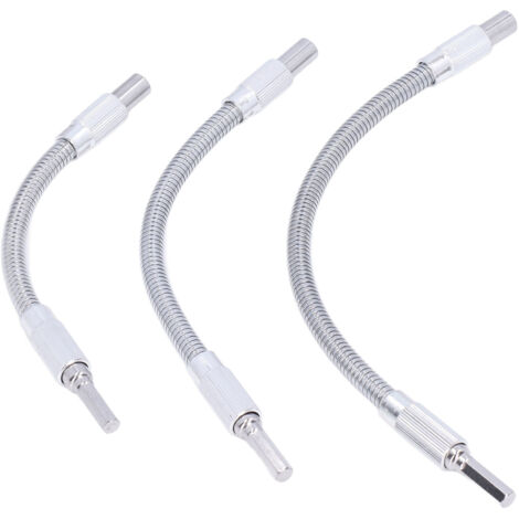 Kit de 3 rallonges flexibles universelles pour forets, porte-forets 1/4 po-AquaForge