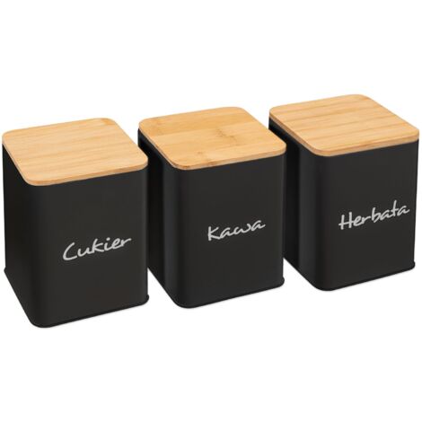 KIT DE 3 RÉCIPIENTS BLACK 391890