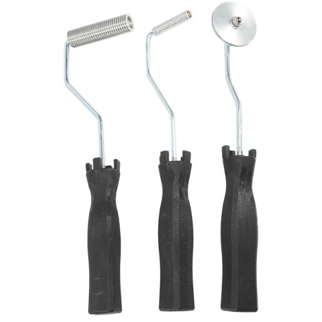 Kit de 3 rouleaux en fibre de verre, outil à bulles, kit de rouleaux de stratification pour moule ---