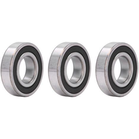 Kit de 3 roulements à billes étanches 6207 pour équipement industriel lourd