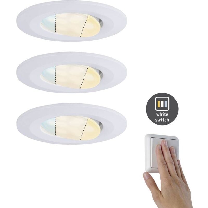 Paulmann 92999 HomeSpa Set Calla Luminaire à LED encastrable LED 15 W blanc