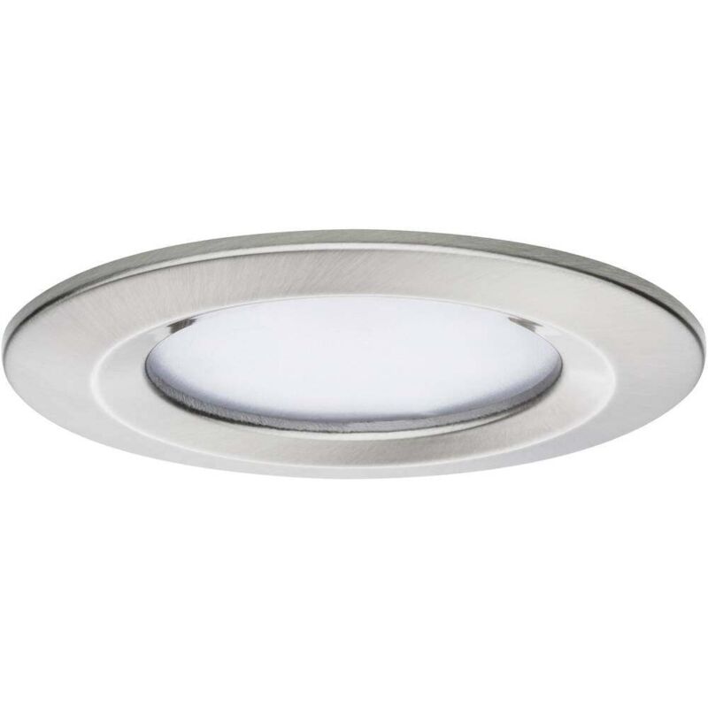 Spot led encastrable pour salle de bains Paulmann 93873 n/a 6 w Coin Slim fer (brossé) jeu de 3