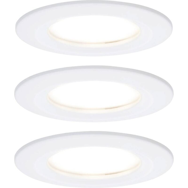 Spot led encastrable pour salle de bains jeu de 3 18 w blanc mat - Paulmann