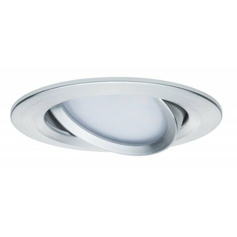 Kit de 3 spots encastrés LED Coin Slim orientable - Alu tourné - 6.8W - 2700K - IP23 - Dimmable - Avec ampoule